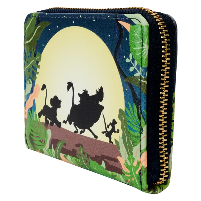 The Lion King 30th Anniversary Hakuna Matata Silhouette Zip Around Wallet Unisex Loungefly Bags and Wallets The Lion King 30th Anniversary Hakuna Matata Silhouette Zip Around Wallet Unisex Loungefly Bags and Wallets