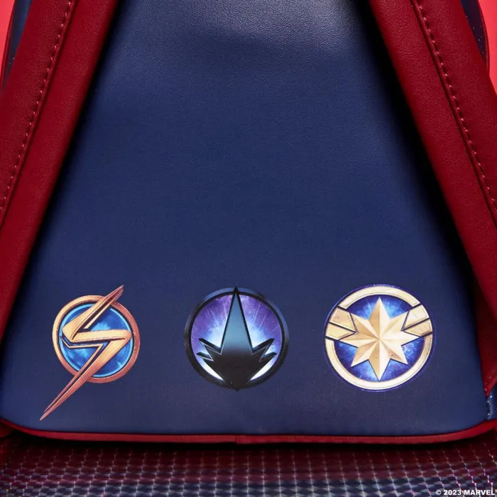 The Marvels Symbol Glow Mini Backpack Unisex Loungefly Backpacks The Marvels Symbol Glow Mini Backpack Unisex Loungefly Backpacks