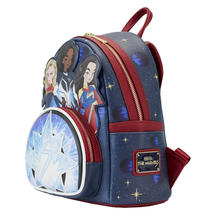 The Marvels Symbol Glow Mini Backpack Unisex Loungefly Backpacks The Marvels Symbol Glow Mini Backpack Unisex Loungefly Backpacks