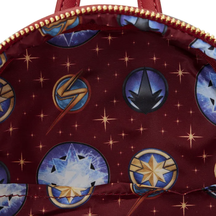 The Marvels Symbol Glow Mini Backpack Unisex Loungefly Backpacks The Marvels Symbol Glow Mini Backpack Unisex Loungefly Backpacks