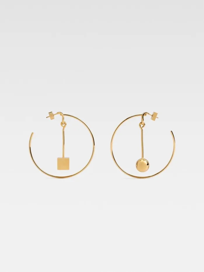 The Nodo Hoops Earrings Gold Women JACQUEMUS Jewellery