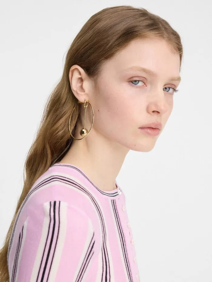 The Nodo Hoops Earrings Gold Women JACQUEMUS Jewellery The Nodo Hoops Earrings Gold Women JACQUEMUS Jewellery