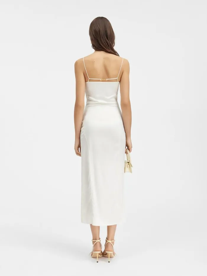 The Notte Dress Offwhite Women JACQUEMUS Dresses and Skirts The Notte Dress Offwhite Women JACQUEMUS Dresses and Skirts