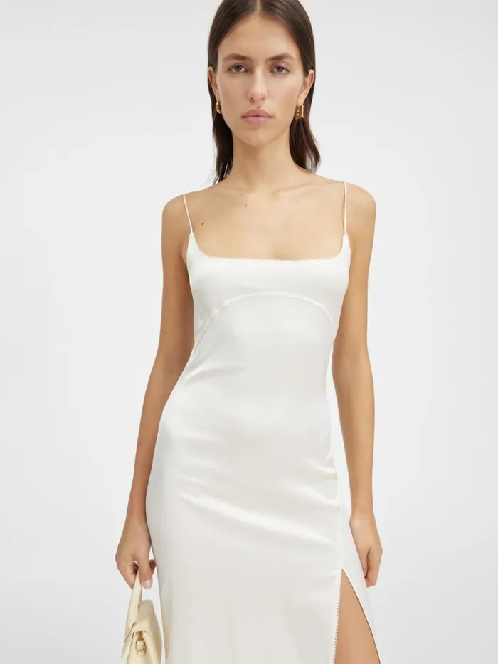 The Notte Dress Offwhite Women JACQUEMUS Dresses and Skirts The Notte Dress Offwhite Women JACQUEMUS Dresses and Skirts