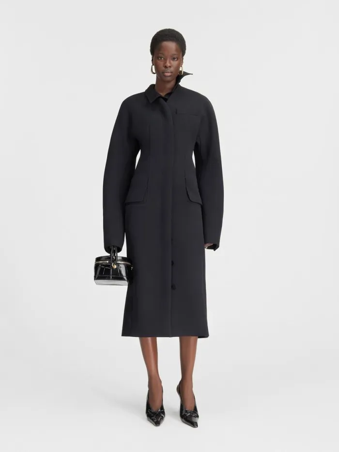 The Ovalo Coat Black Women JACQUEMUS Coats and Jackets