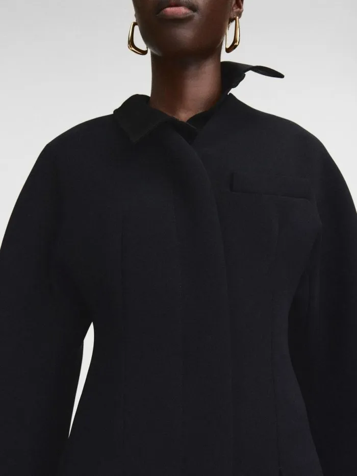 The Ovalo Coat Black Women JACQUEMUS Coats and Jackets The Ovalo Coat Black Women JACQUEMUS Coats and Jackets