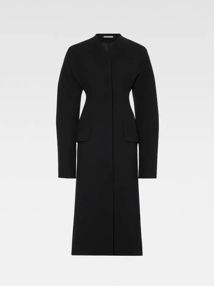 The Ovalo Coat Black Women JACQUEMUS Coats and Jackets The Ovalo Coat Black Women JACQUEMUS Coats and Jackets