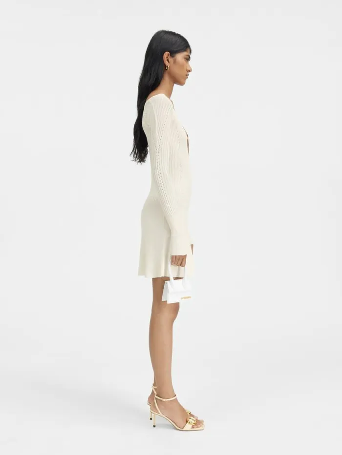 The Pral Mini Dress Offwhite Women JACQUEMUS Dresses and Skirts The Pral Mini Dress Offwhite Women JACQUEMUS Dresses and Skirts