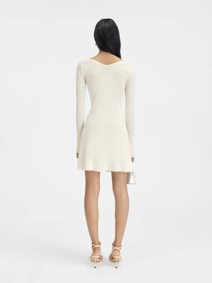 The Pral Mini Dress Offwhite Women JACQUEMUS Dresses and Skirts The Pral Mini Dress Offwhite Women JACQUEMUS Dresses and Skirts