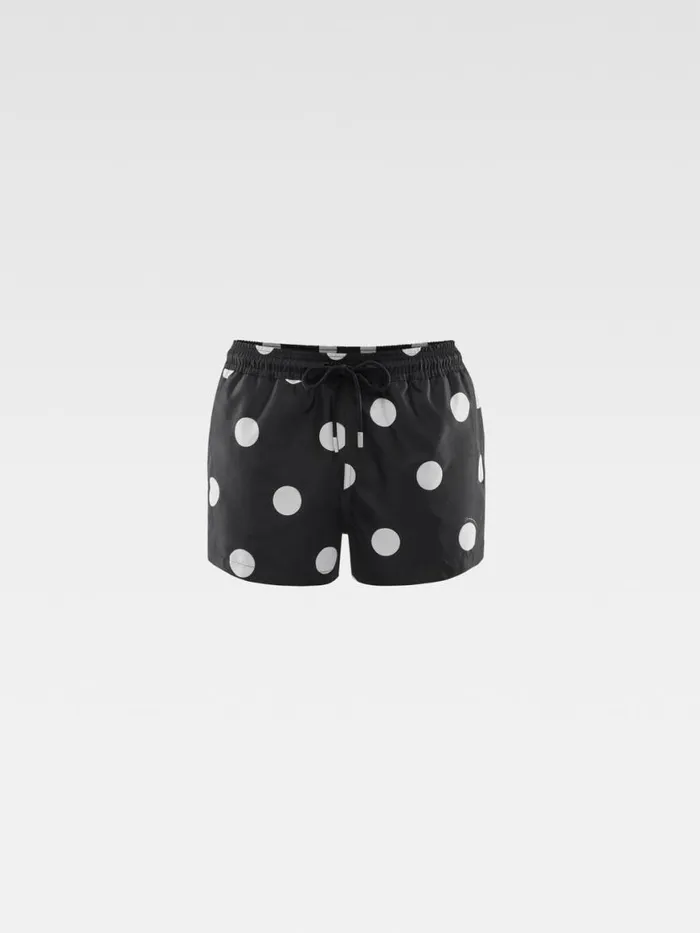 The Puntini Swimsuit Print Dots Black and White Men JACQUEMUS Swimwear The Puntini Swimsuit Print Dots Black and White Men JACQUEMUS Swimwear