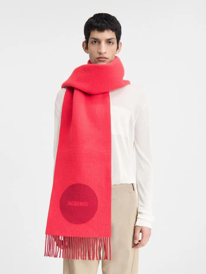 The Rond Carr Scarf Multired WomenMen JACQUEMUS Scarves Beanies and Gloves The Rond Carr Scarf Multired WomenMen JACQUEMUS Scarves Beanies and Gloves