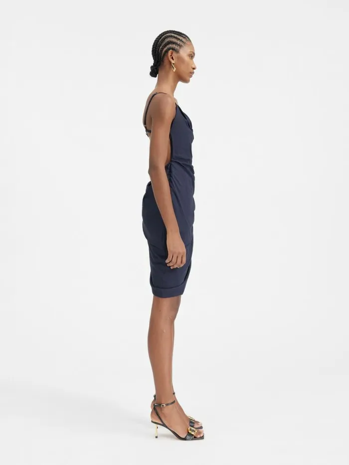 The Saudade Dress Dark Navy Women JACQUEMUS Dresses and Skirts The Saudade Dress Dark Navy Women JACQUEMUS Dresses and Skirts