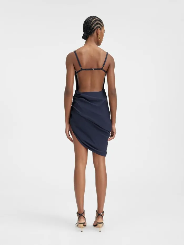 The Saudade Dress Dark Navy Women JACQUEMUS Dresses and Skirts The Saudade Dress Dark Navy Women JACQUEMUS Dresses and Skirts