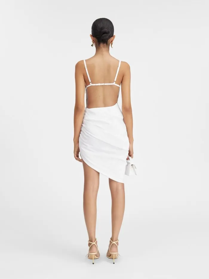 The Saudade Dress White Women JACQUEMUS Dresses and Skirts The Saudade Dress White Women JACQUEMUS Dresses and Skirts
