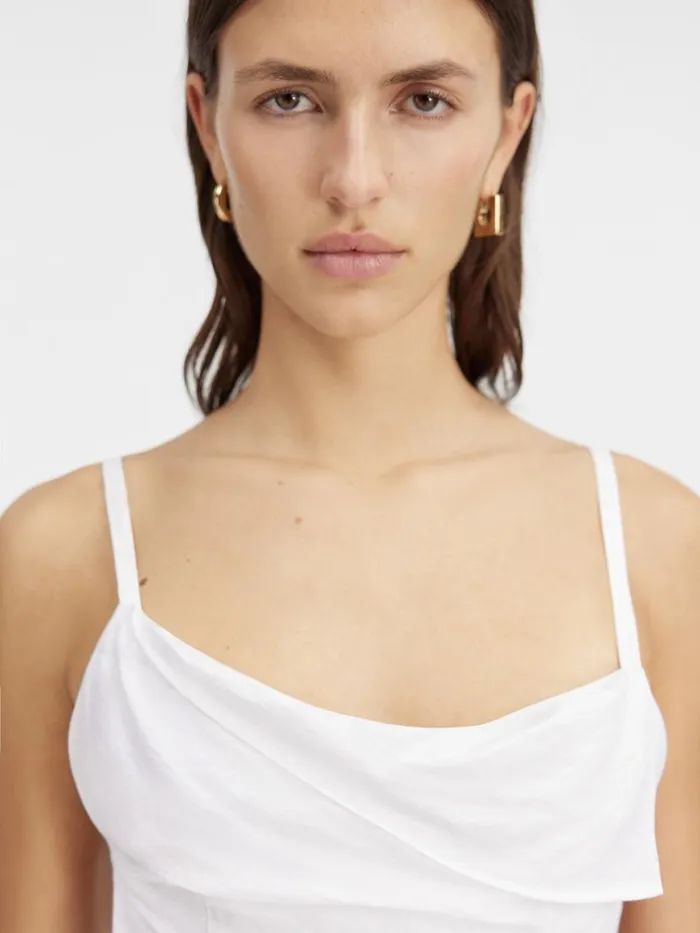 The Saudade Long Dress White Women JACQUEMUS Dresses and Skirts The Saudade Long Dress White Women JACQUEMUS Dresses and Skirts