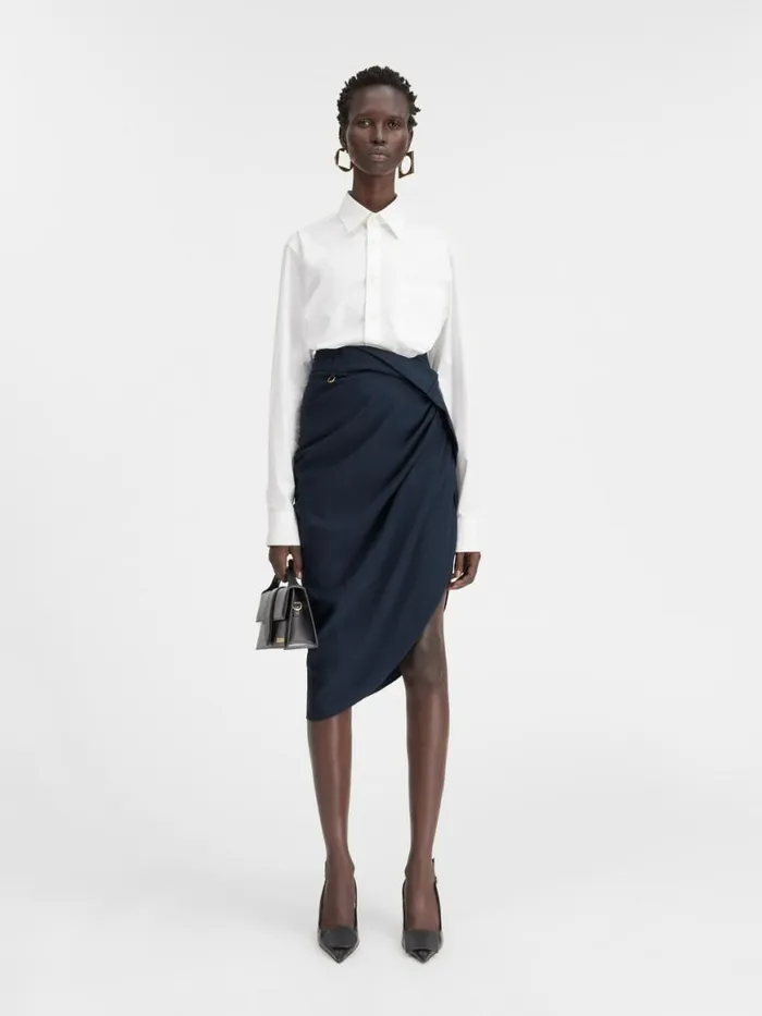 The Saudade Skirt Dark Navy Women JACQUEMUS Dresses and Skirts