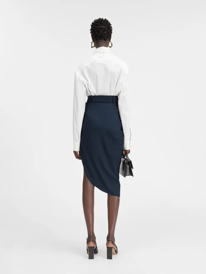 The Saudade Skirt Dark Navy Women JACQUEMUS Dresses and Skirts The Saudade Skirt Dark Navy Women JACQUEMUS Dresses and Skirts
