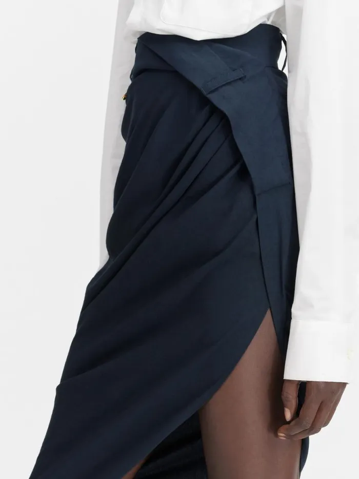 The Saudade Skirt Dark Navy Women JACQUEMUS Dresses and Skirts The Saudade Skirt Dark Navy Women JACQUEMUS Dresses and Skirts