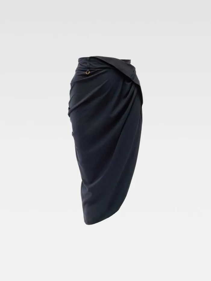 The Saudade Skirt Dark Navy Women JACQUEMUS Dresses and Skirts The Saudade Skirt Dark Navy Women JACQUEMUS Dresses and Skirts