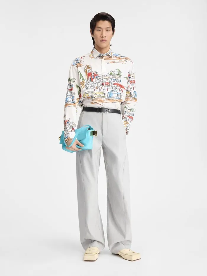 The Scala Pants Light Grey Men JACQUEMUS Trousers and Shorts