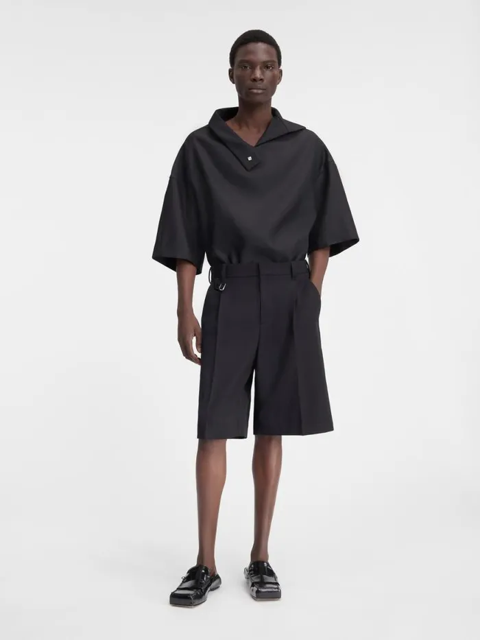 The Scala Polo Shirt Black Men JACQUEMUS Shirts