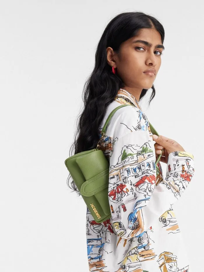 The Small Bambimou Green Women JACQUEMUS Crossbody and Handbags The Small Bambimou Green Women JACQUEMUS Crossbody and Handbags