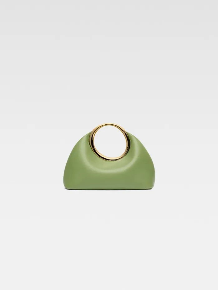 The Small Calino Green Women JACQUEMUS Crossbody and Handbags The Small Calino Green Women JACQUEMUS Crossbody and Handbags