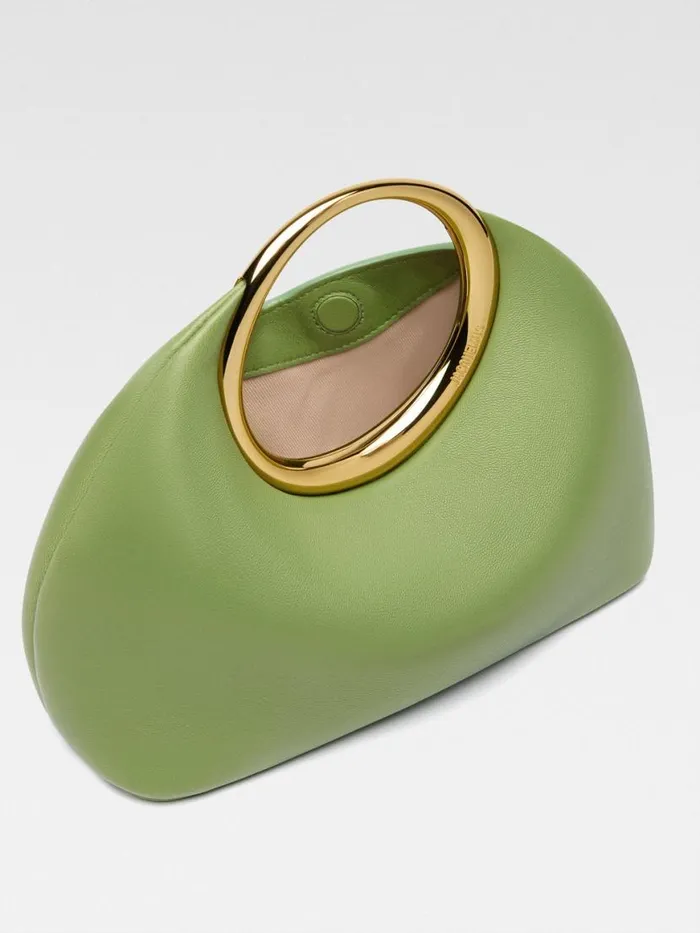 The Small Calino Green Women JACQUEMUS Crossbody and Handbags The Small Calino Green Women JACQUEMUS Crossbody and Handbags