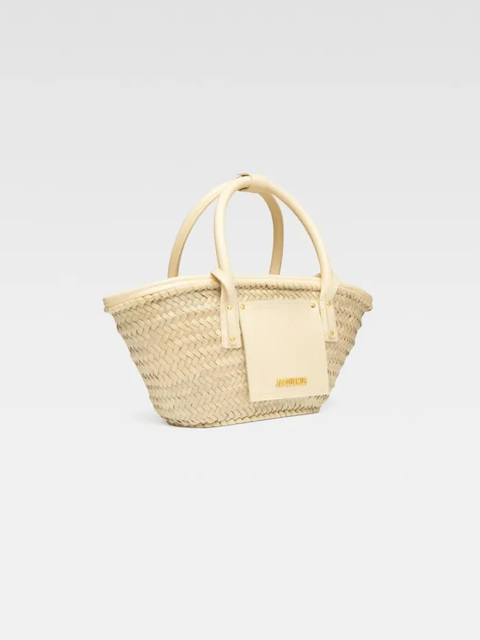 The Small Soli Basket Ivory Women JACQUEMUS Crossbody and Handbags The Small Soli Basket Ivory Women JACQUEMUS Crossbody and Handbags
