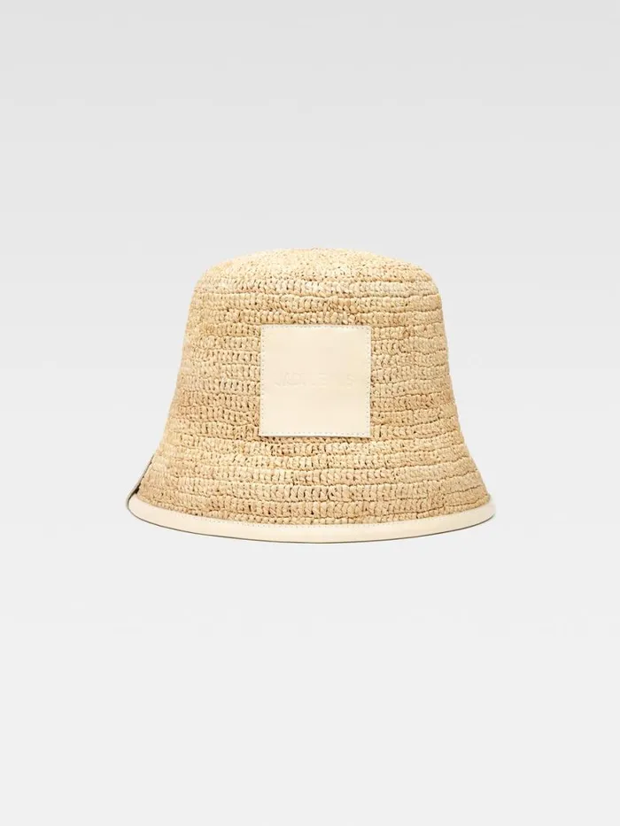The Soli Bucket Hat Ivory WomenMen JACQUEMUS Hats