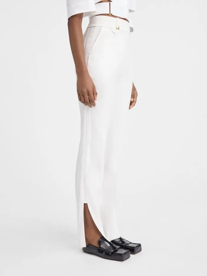 The Tibau Pants White Women JACQUEMUS Suits The Tibau Pants White Women JACQUEMUS Suits