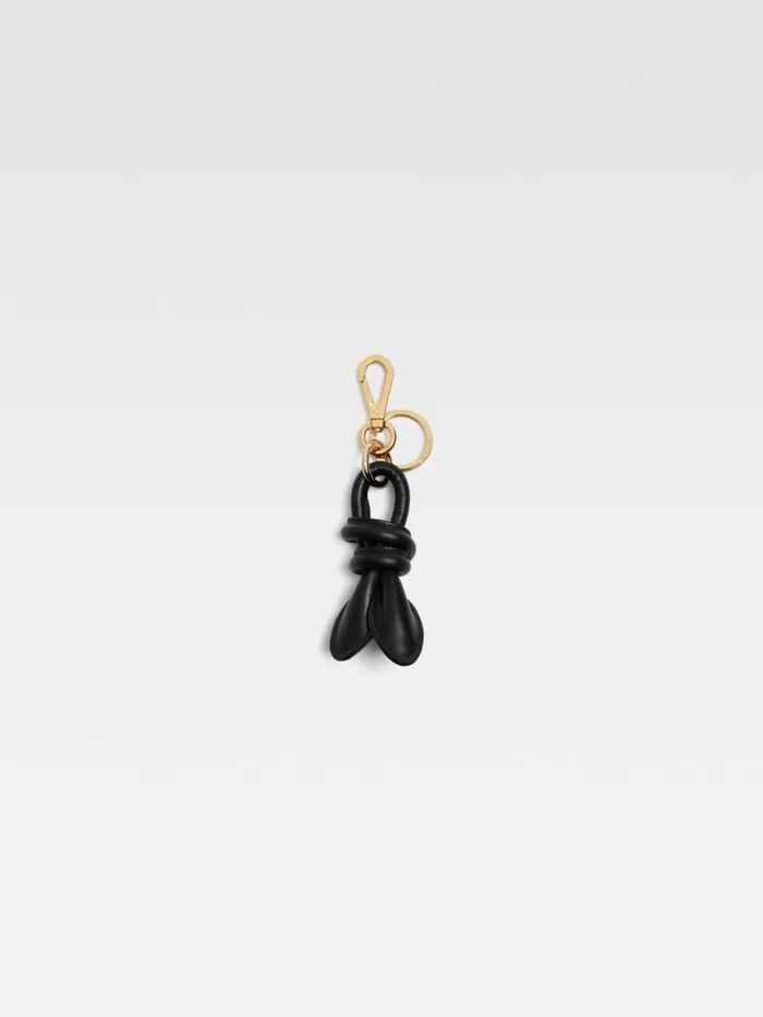 The Tourni Keychain Black WomenMen JACQUEMUS Small Leather Goods