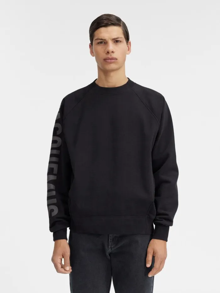 The Typo Sweatshirt Black Men JACQUEMUS Sweatshirts and Joggings