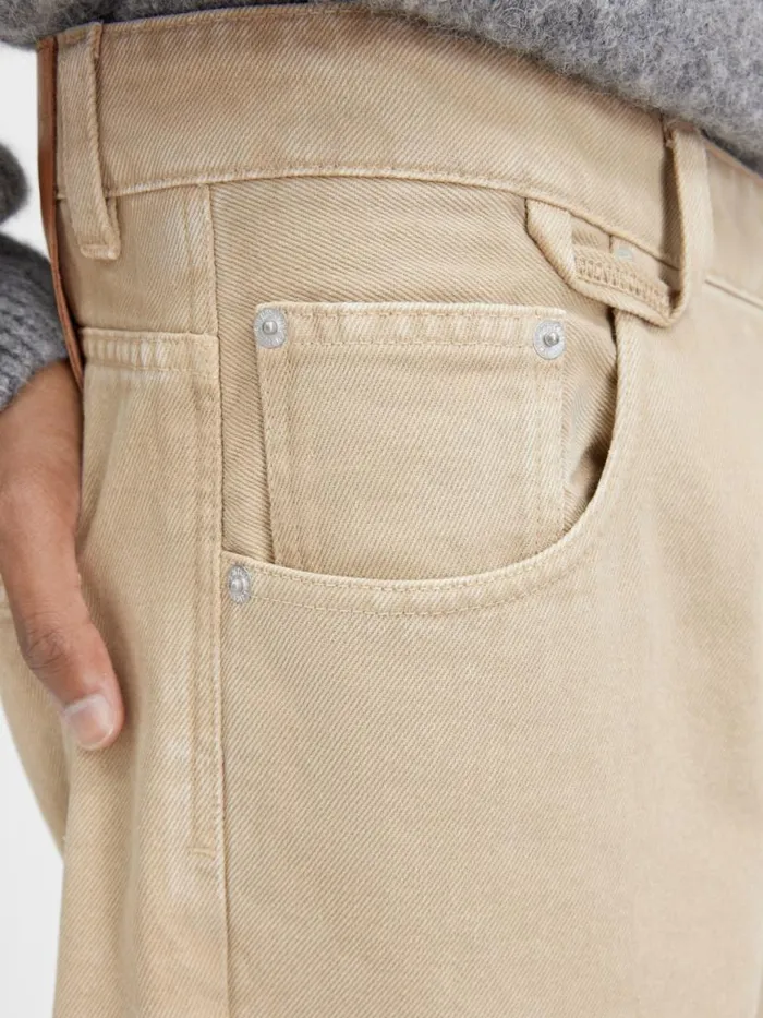 The Wide DeNmes Denim Pants Beige Men JACQUEMUS Denim The Wide DeNmes Denim Pants Beige Men JACQUEMUS Denim