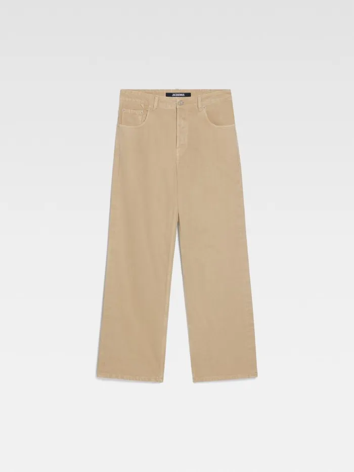 The Wide DeNmes Denim Pants Beige Men JACQUEMUS Denim The Wide DeNmes Denim Pants Beige Men JACQUEMUS Denim