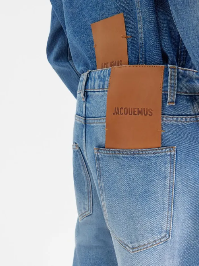 The Wide DeNmes Denim Pants Bluetabac Men JACQUEMUS Denim The Wide DeNmes Denim Pants Bluetabac Men JACQUEMUS Denim