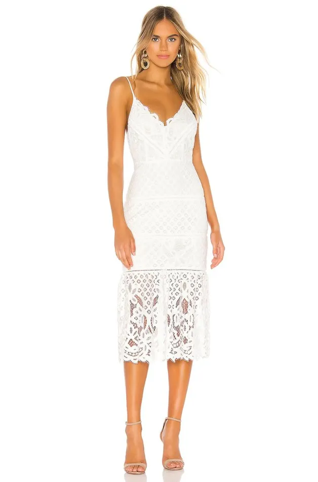 Tilly Midi Dress White Women Lovers and Friends Dresses
