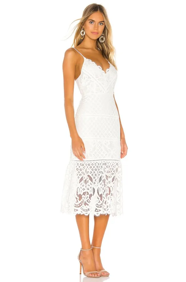 Tilly Midi Dress White Women Lovers and Friends Dresses