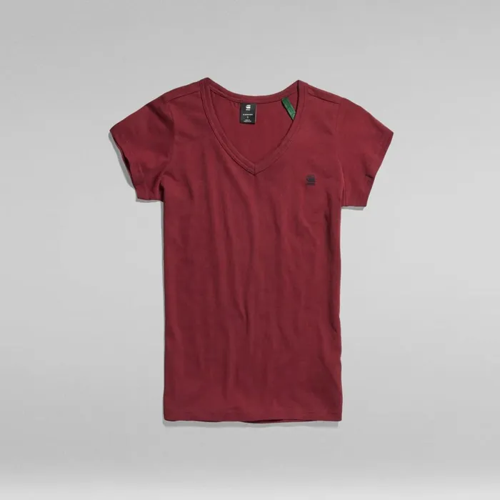 Tops and Tshirts Women GStar RAW Eyben Slim VNeck Top Bright Russet
