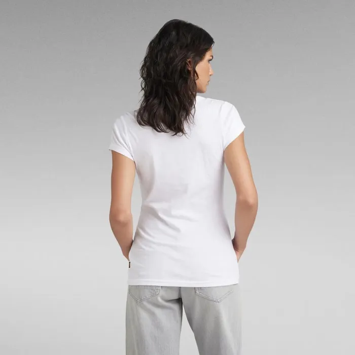 Tops and Tshirts Women GStar RAW Eyben Slim VNeck Top White