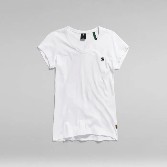 Tops and Tshirts Women GStar RAW Eyben Slim VNeck Top White