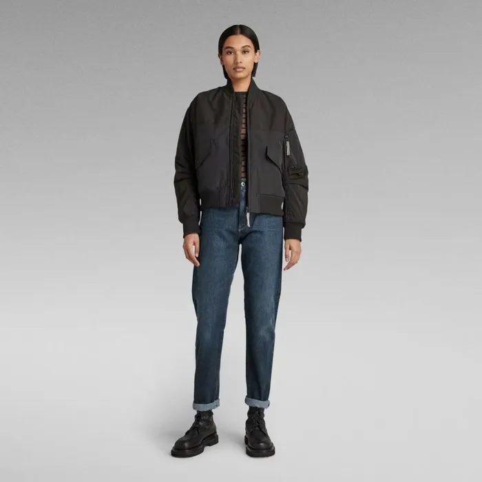 Tops and Tshirts Women GStar RAW Slim Rib 20 Stripe Top Rain Drumcaviar Stripe