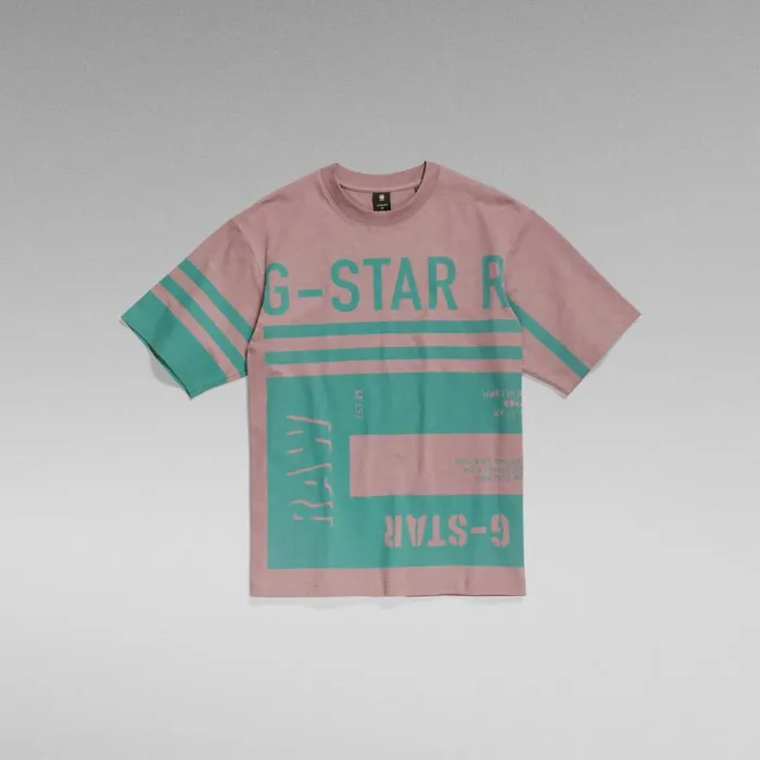 Tops and Tshirts Women GStar RAW Unisex TShirt Scarf Graphic Boxy Grape Shake Tops and Tshirts Women GStar RAW Unisex TShirt Scarf Graphic Boxy Grape Shake
