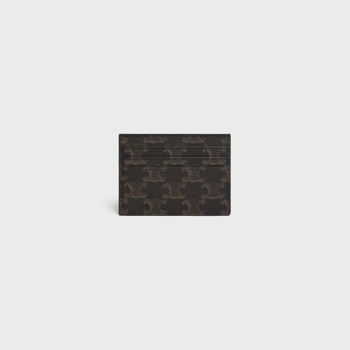 Triomphe Card Holder In Triomphe Canvas Tan Women CELINE CARD HOLDERS Triomphe Card Holder In Triomphe Canvas Tan Women CELINE CARD HOLDERS