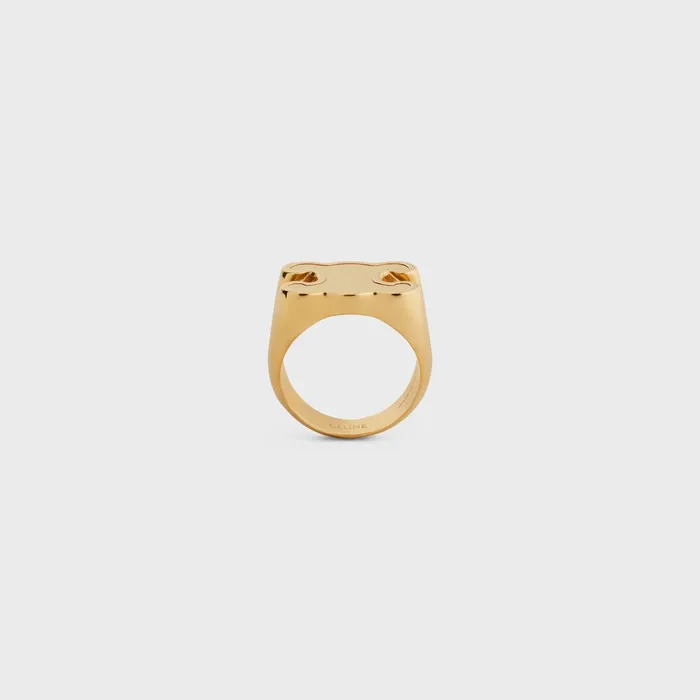 Triomphe Chevalire Ring In Brass With Gold Finish Gold Women CELINE RINGS