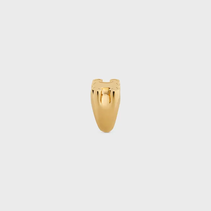 Triomphe Chevalire Ring In Brass With Gold Finish Gold Women CELINE RINGS Triomphe Chevalire Ring In Brass With Gold Finish Gold Women CELINE RINGS