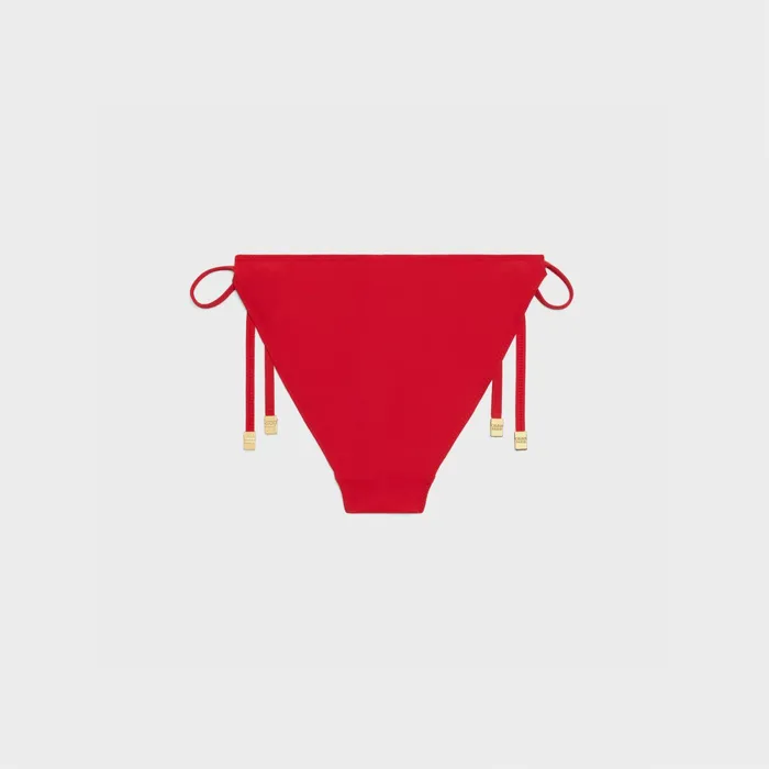 Triomphe Culottes In Matte Jersey Rouge Women CELINE SWIMWEAR AND LINGERIE