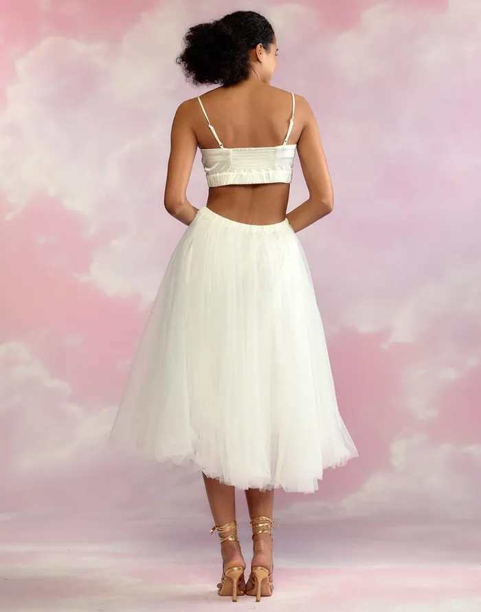 Tulle Skirt 8211 White Women Cynthia Rowley Bottoms