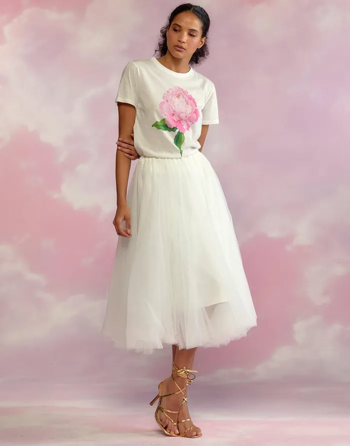 Tulle Skirt 8211 White Women Cynthia Rowley Bottoms