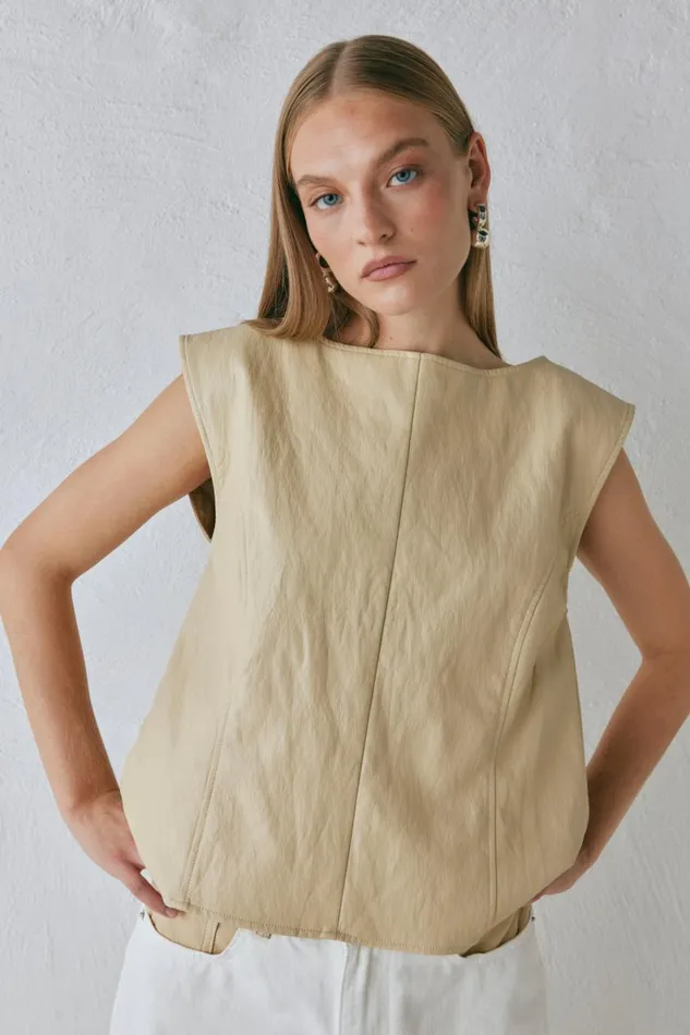 Vests Women VRG GRL Sutton Vest Butter